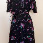 Marion Digney Vintage Floral Print Dress Size S