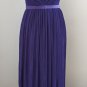Purple Halter Pleated Dress Size M