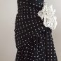 Tadashi 80’s Strapless Black & White Polka Dot Prom Party Dress Size S