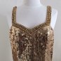 Niteline Della Roufogali Gold Sequins Mini Dress Size 10