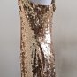Niteline Della Roufogali Gold Sequins Mini Dress Size 10