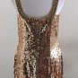 Niteline Della Roufogali Gold Sequins Mini Dress Size 10