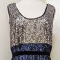 Broadway & Broome Colorblock Sequin Dress: Size 12