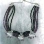 Sterling Silver, Amethyst and Black Onyx necklace