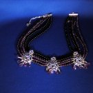 Sterling Silver, Amethyst and Black Onyx necklace