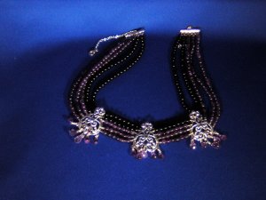 Sterling Silver, Amethyst and Black Onyx necklace