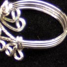 Sterling Silver wrap around twisted loop ring