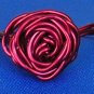 Adorable Handmade Rose Rings, Red