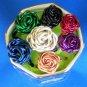 Adorable Handmade Rose Rings, Red
