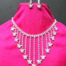 NB646 UNIQUE CRYSTAL BUTTERFLY RHINESTONE NECKLACE SET