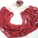 BA121 TIBETAN JEWELRY RED BEADS BRACELET(FREE SHIPPING