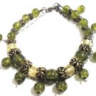 BA125 CRYSTAL GREEN DANGLING BRACELET(FREE SHIPPING)