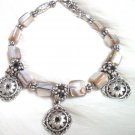 BA110 TIBETAN SILVER SHELL DANGLE BRACELET(FREE SHIPPING)