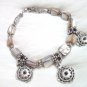 BA110 TIBETAN SILVER SHELL DANGLE BRACELET(FREE SHIPPING)
