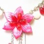 free shipping SHELL FLORAL DANGLE NECKLACE NB138