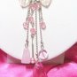 free shipping NB271 CRYSTAL PINK HEART SHAPE SEXY DANGLE NECKLACE