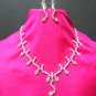 free shipping RHINESTONE EARRINGS NECKLACE SET NB653