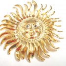 free shipping~ Golden Plated Sunshine BROOCH P41
