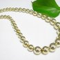 free shipping ~ NB1002 GLITZY GOLDEN BEADS NECKLACE Length 19 inches