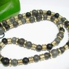 FREE SHIPPING ~ NB1007 ELEGANT JEWELRY BLACK BEADS NECKLACE 24 inches