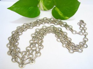 free ship NB1031 STYLISH JEWELRY STAINLESS METAL NECKLACE 18 in.