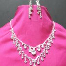 NB636bridal wedding RHINESTONE earrings NECKLACE SET~ free shipping