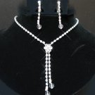 free shipping  crystal RHINESTONE bridal wedding earrings NECKLACE SET NB708