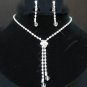free shipping  crystal RHINESTONE bridal wedding earrings NECKLACE SET NB708