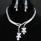 free shipping~ bridal wedding RHINESTONE earrings NECKLACE SET NB738