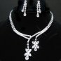 free shipping~ bridal wedding RHINESTONE earrings NECKLACE SET NB738