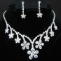 free shipping bridal wedding RHINESTONE earrings NECKLACE SET NB741