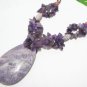 free shipping AMETHYST pendant NECKLACE NB34