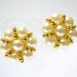 EA604 GORGEOUS PEARL CLIP ON EARRINGS 1.1 in.
