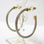 EA521 STAINLESS STEEL DANGLE PIERCED EARRINGS 1.3 in.