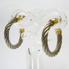 EA428 FASHION JEWELRY HOOP EARRINGS 1 in.