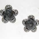 E816 GORGEOUS RHINESTONE CLIP ON EARRINGS 2.3cm