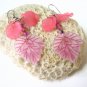 E1011 Impression of Flower-Japanese Cherry Floral Earrings 6cm
