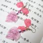 E1011 Impression of Flower-Japanese Cherry Floral Earrings 6cm