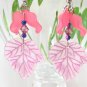 E1011 Impression of Flower-Japanese Cherry Floral Earrings 6cm