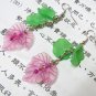 E1012 Impression of Flower-Pea Floral Earrings 7cm
