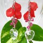 E1015 Impression of Flower-Love of Romance Earrings 7cm