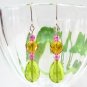 E1108 CHARMING GLASS DANGLE HOOK EARRINGS 5cm