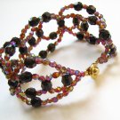 free shipping handmade jewelry B1306 Unique Black & brown Bracelet Bracelet 20cm