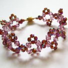 B1307 Charming Purple & Sparkly Purple Bracelet 19.5cm