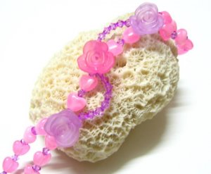 free shipping ~ B1319 Romance Rose Beautiful Handcraft jewelry Bracelet 19.5cm