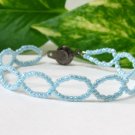 free shipping ~ B1329 Glamorous Handcraft jewelry Blue beads Beads Bracelet 19.5cm