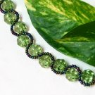 free shipping ~ B1332 Charming Green Beads Bracelet Handcraft jewelry 20cm