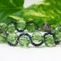 free shipping ~ B1332 Charming Green Beads Bracelet Handcraft jewelry 20cm