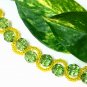B1334 Evergree Green & Yellow Bracelet 19cm