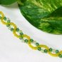 free shipping ~ B1342 Gorgeous Green & Yellow Twist Handcraft jewelry Bracelet 19cm